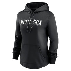 Chicago White Sox Women's Authentic Collection Pregame Performance Pullover Hoodie - Black | Nike