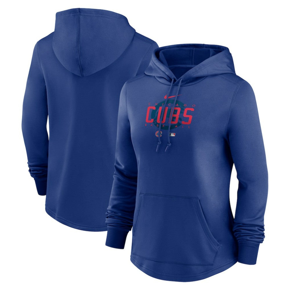 Chicago Cubs Women's Authentic Collection Pregame Performance Pullover Hoodie - Royal | Nike