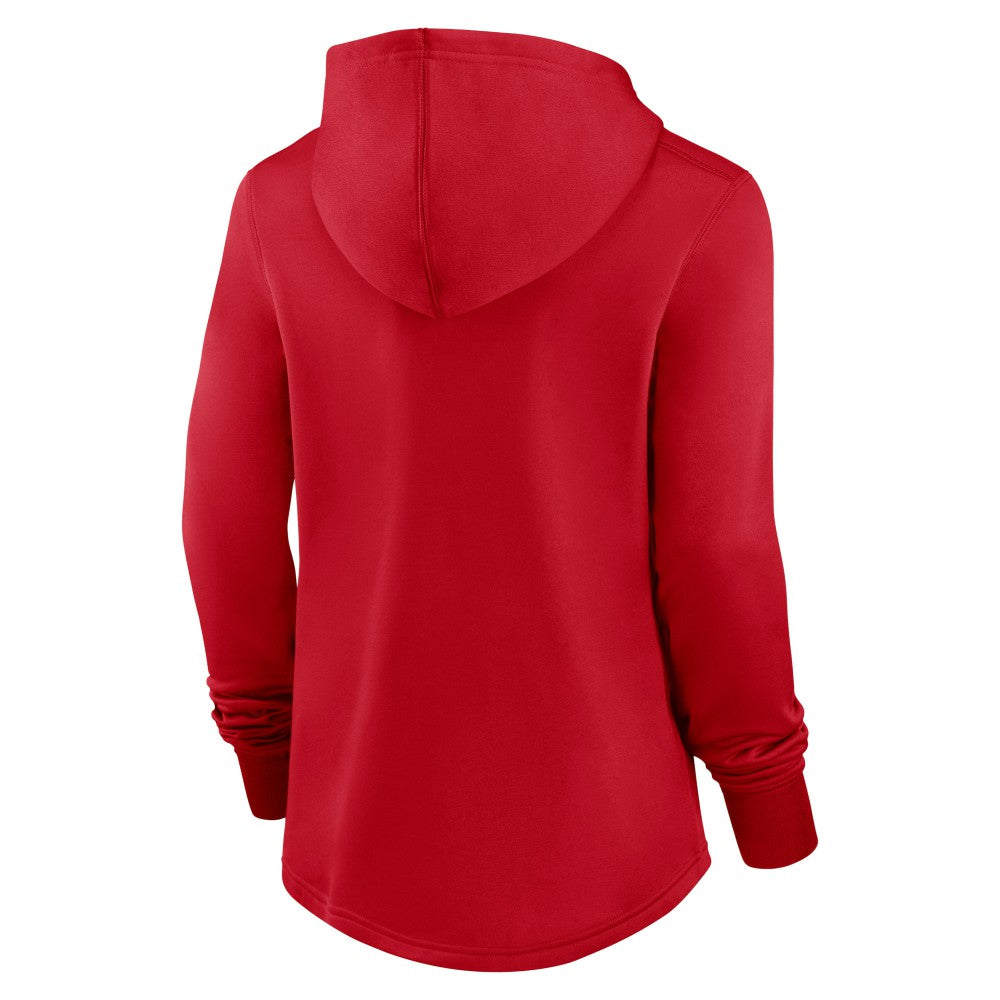 Los Angeles Angels Women's Authentic Collection Pregame Performance Pullover Hoodie - Red | Nike