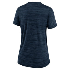 Minnesota Twins Women's Authentic Collection Velocity Practice Performance V-Neck T-Shirt - Navy | Nike