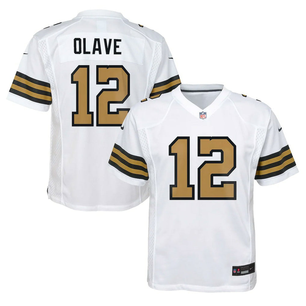 NFL New Orleans Saints Chris Olave  Youth Game Jersey