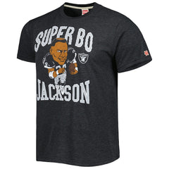 NFL Las Vegas Raiders Bo Jackson  Homage Unisex Unisex Caricature Retired Player Tri-Blend T-Shirt