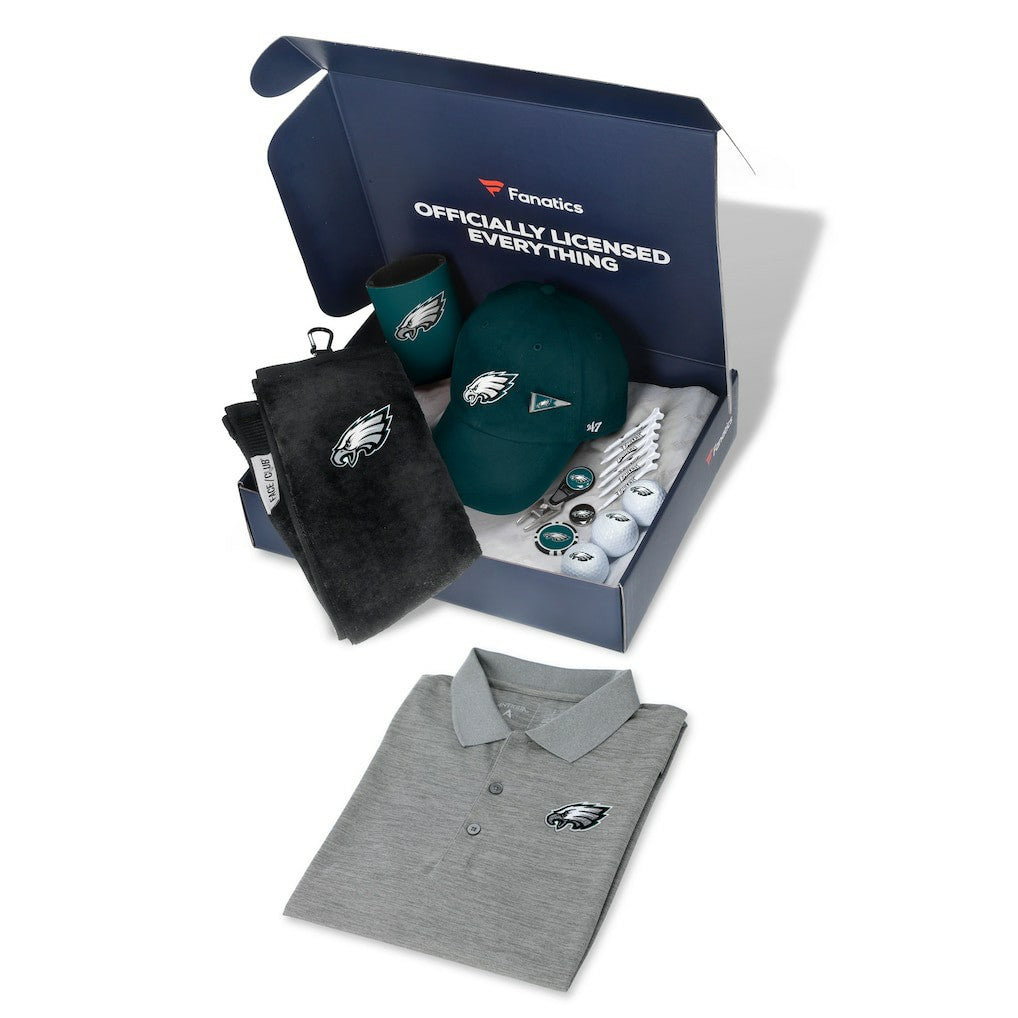NFL Philadelphia Eagles WinCraft Pack Golf Themed Gift Box