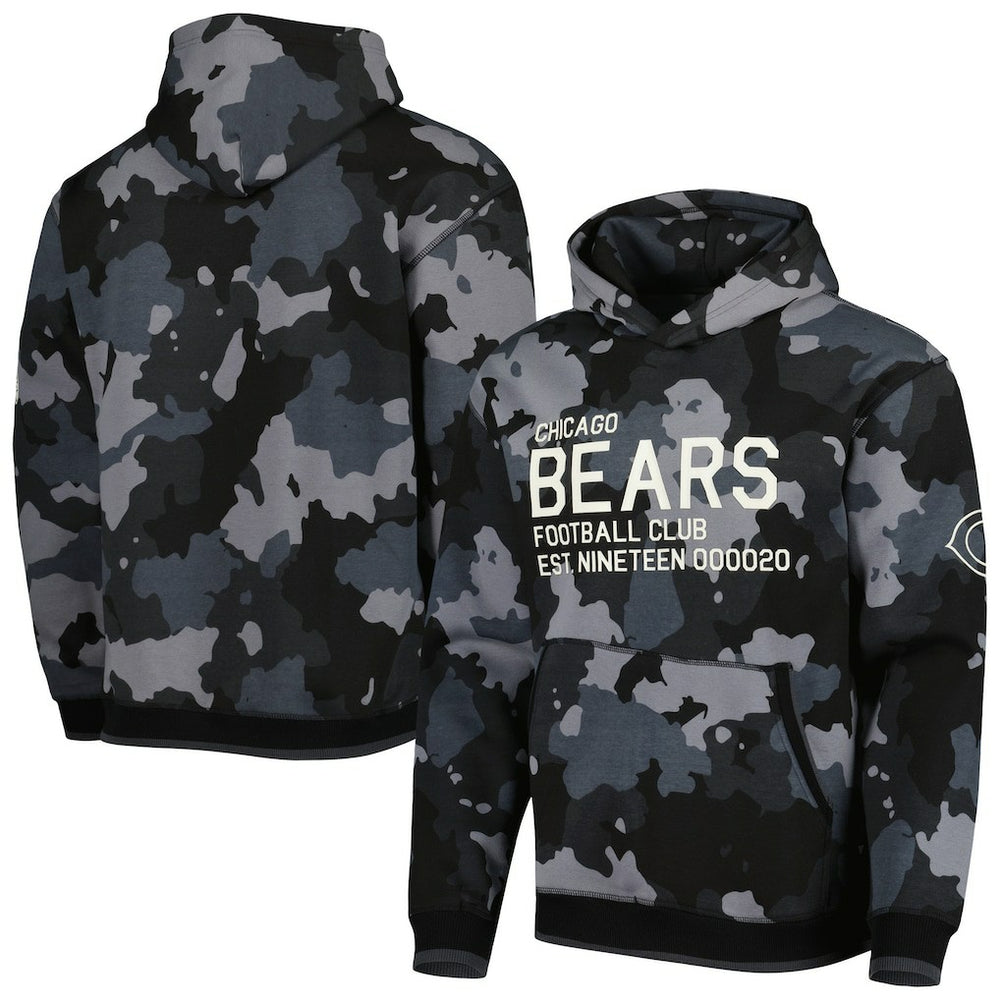NFL Chicago Bears The Wild Collective Camo Pullover Hoodie