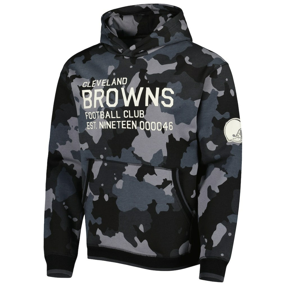 NFL Cleveland Browns The Wild Collective Camo Pullover Hoodie