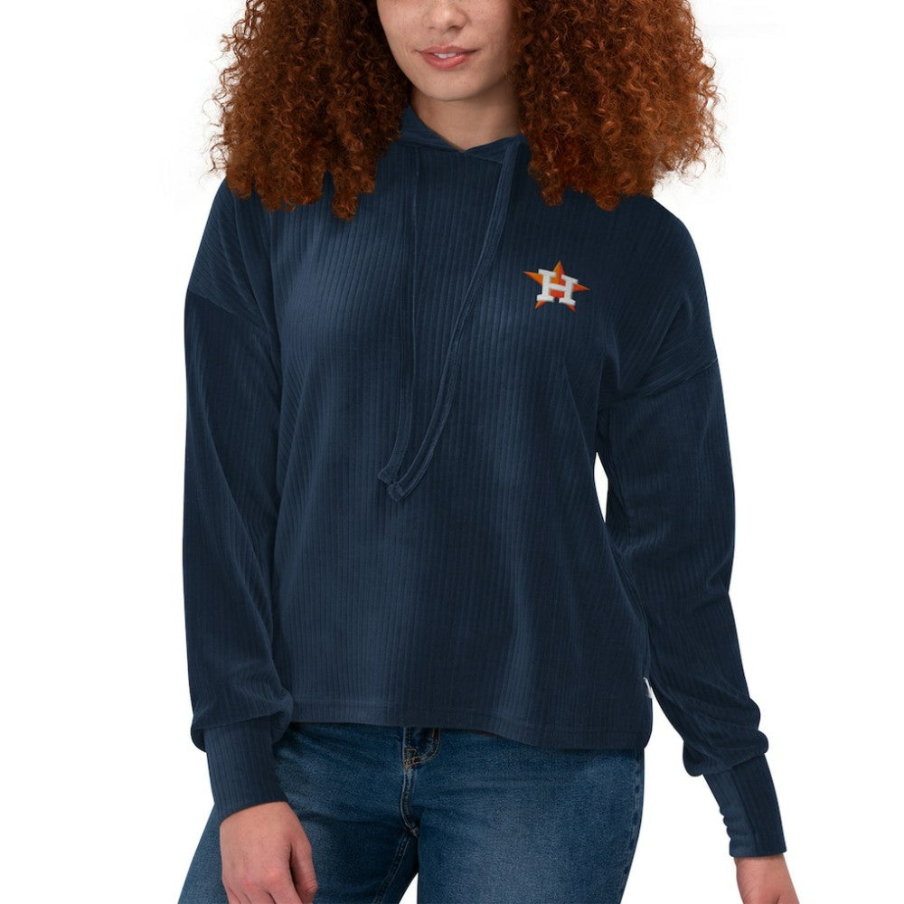 Houston Astros Touch Women's End Line Pullover Hoodie - Navy