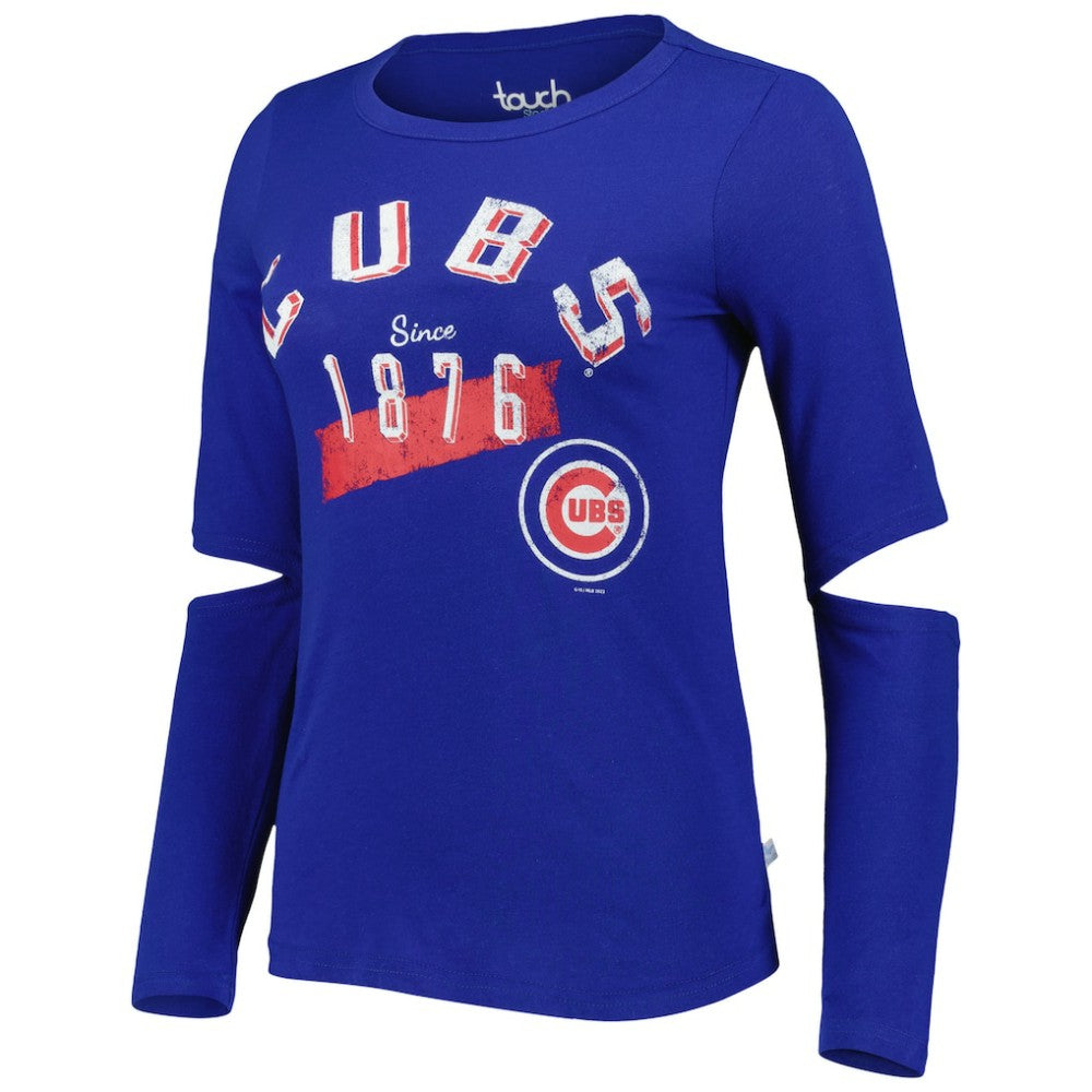 Chicago Cubs Touch Women's Formation Long Sleeve T-Shirt - Royal