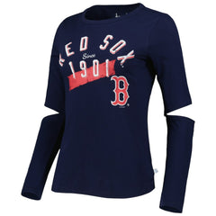 Boston Red Sox Touch Women's Formation Long Sleeve T-Shirt - Navy