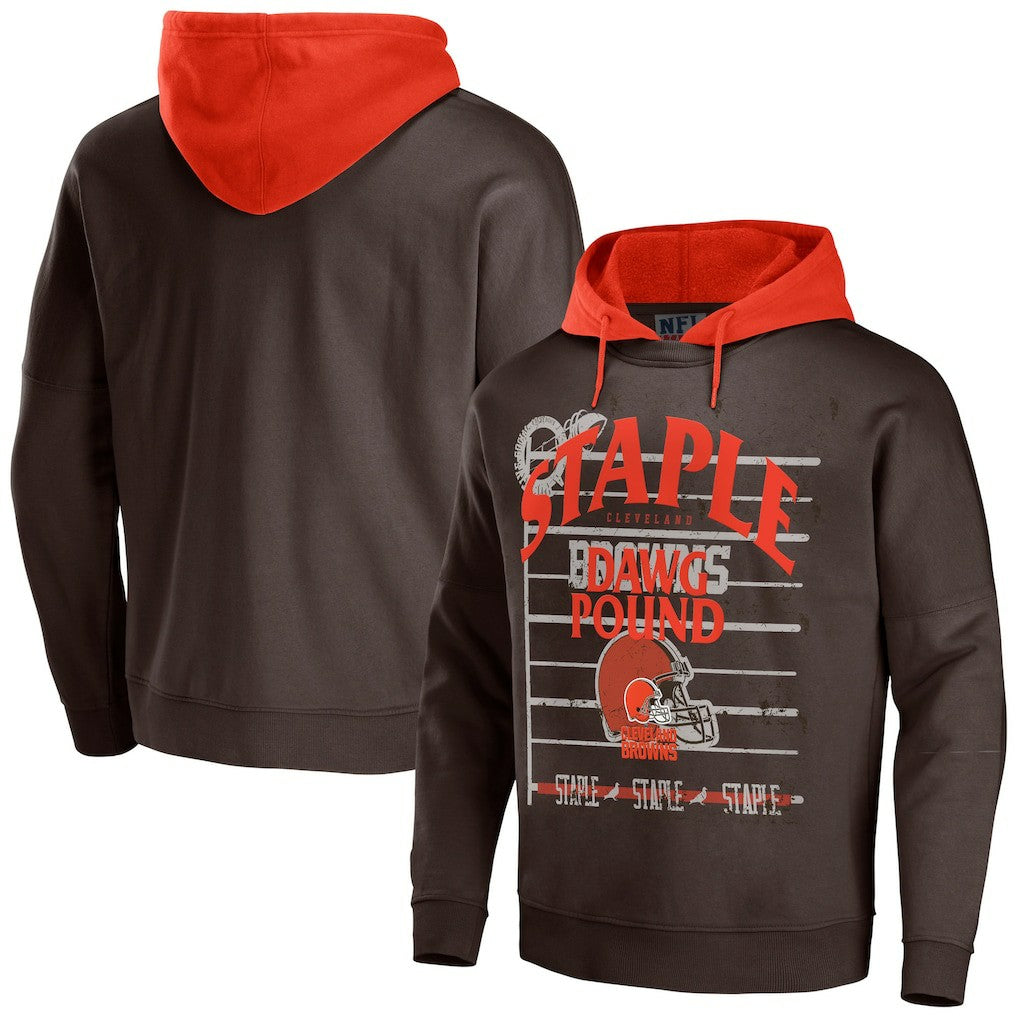 NFL Cleveland Browns NFL x Staple Throwback Vintage Wash Pullover Hoodie