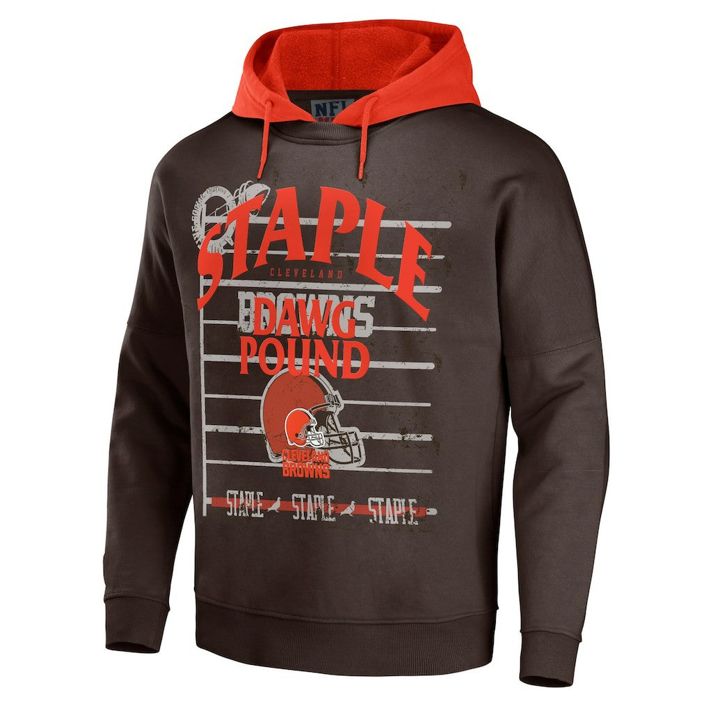NFL Cleveland Browns NFL x Staple Throwback Vintage Wash Pullover Hoodie