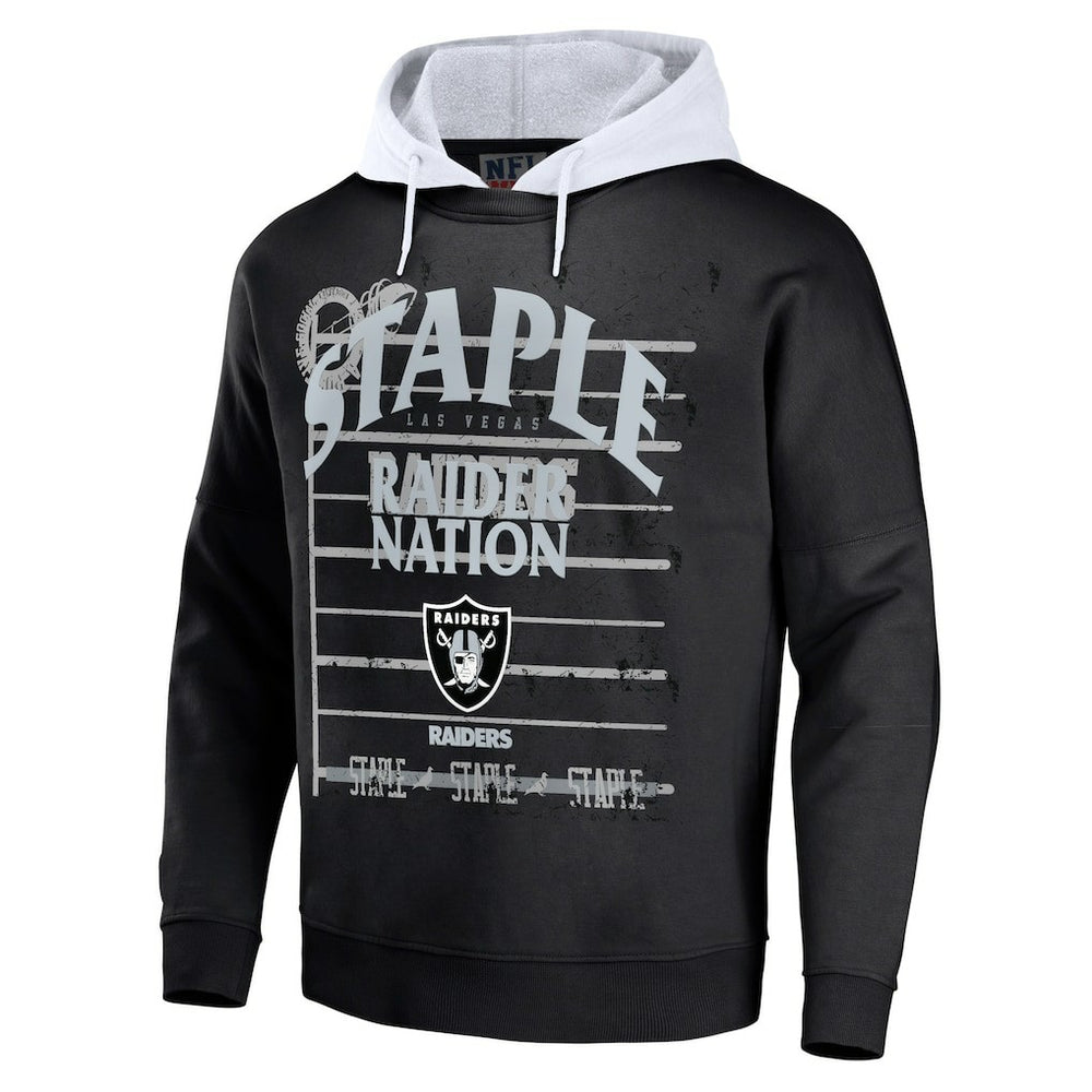 NFL Las Vegas Raiders NFL x Staple Throwback Vintage Wash Pullover Hoodie