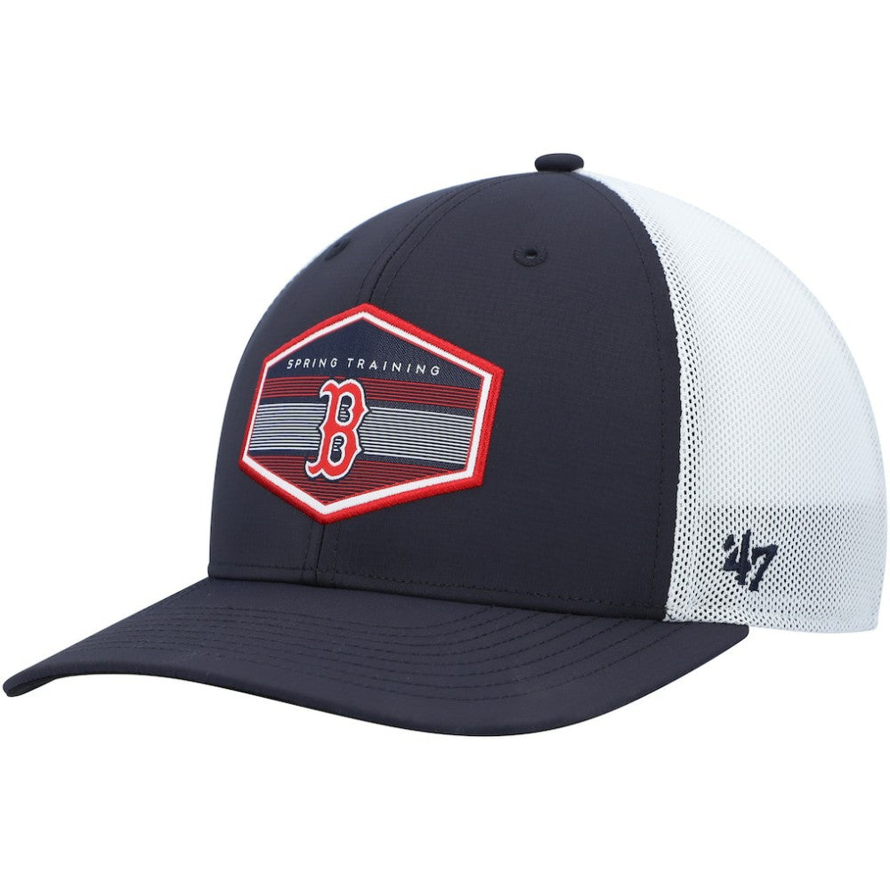 Boston Red Sox Spring Training Burgess Trucker Adjustable Hat - Navy/White | 47 brand