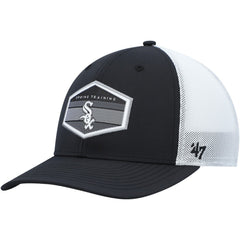 Chicago White Sox Spring Training Burgess Trucker Adjustable Hat - Black/White | 47 brand