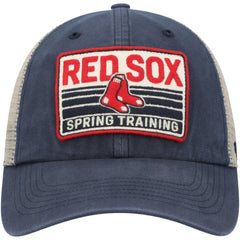 Boston Red Sox Four Stroke Clean Up Trucker Snapback Hat - Navy/Tan | 47 brand
