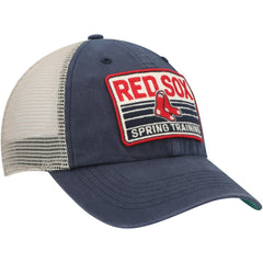 Boston Red Sox Four Stroke Clean Up Trucker Snapback Hat - Navy/Tan | 47 brand