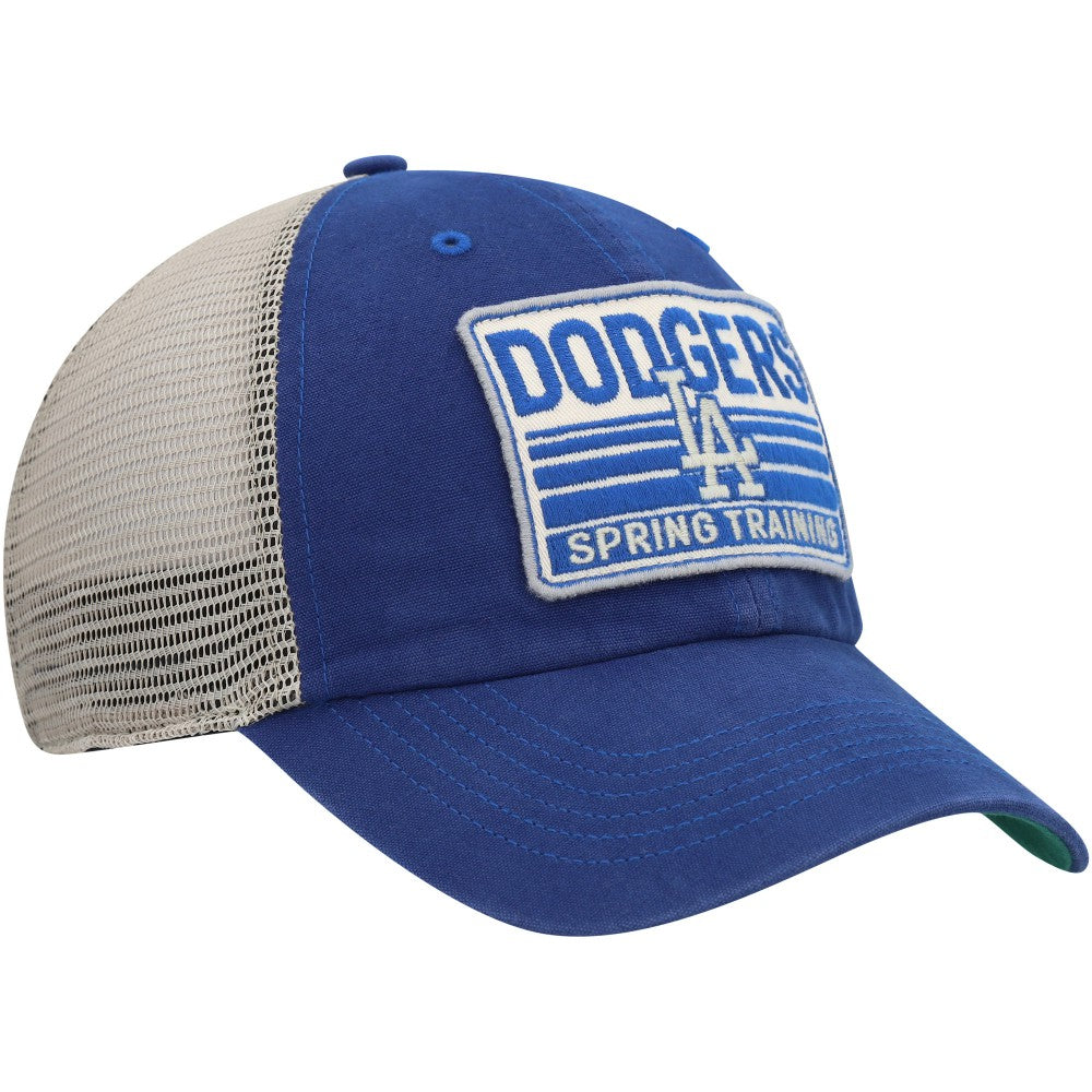 Los Angeles Dodgers Four Stroke Clean Up Trucker Snapback Hat - Royal/Tan | 47 brand