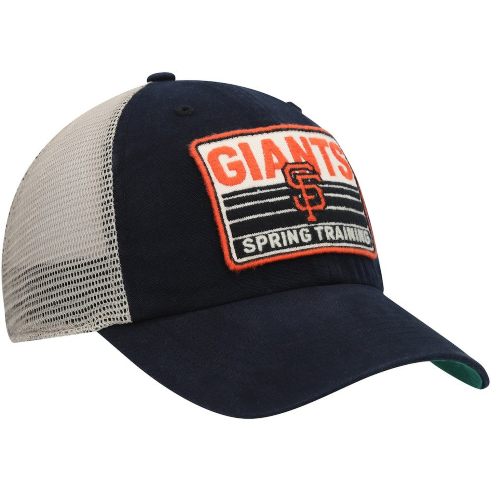 San Francisco Giants Four Stroke Clean Up Trucker Snapback Hat - Black/Tan | 47 brand