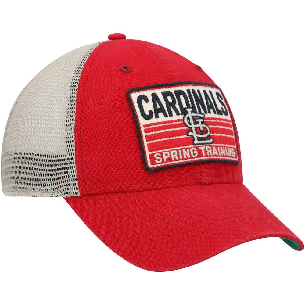 St. Louis Cardinals Four Stroke Clean Up Trucker Snapback Hat - Red/Tan | 47 brand