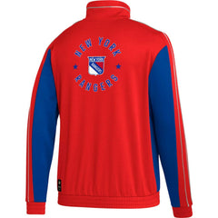 New York Rangers adidas Team Classics Half-Zip Jacket