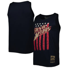 Tampa Bay Rays Cooperstown Collection Stars and Stripes Tank Top - Navy | Mitchell & Ness