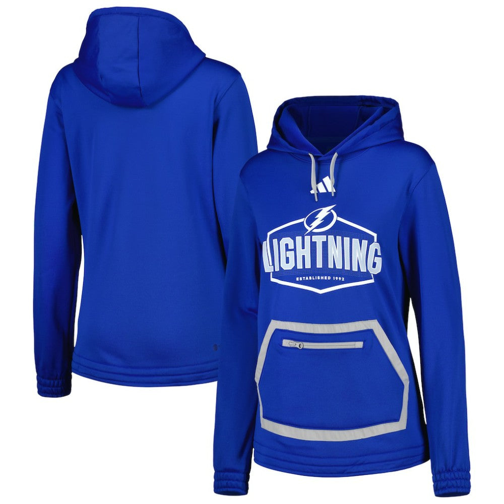 Tampa Bay Lightning adidas Women's Team Pullover Hoodie