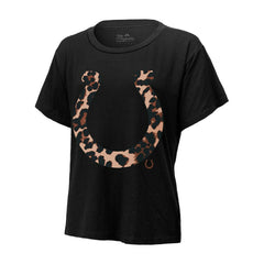 NFL Indianapolis Colts Jonathan Taylor  Majestic Threads Women's Leopard Player Name & Number T-Shirt