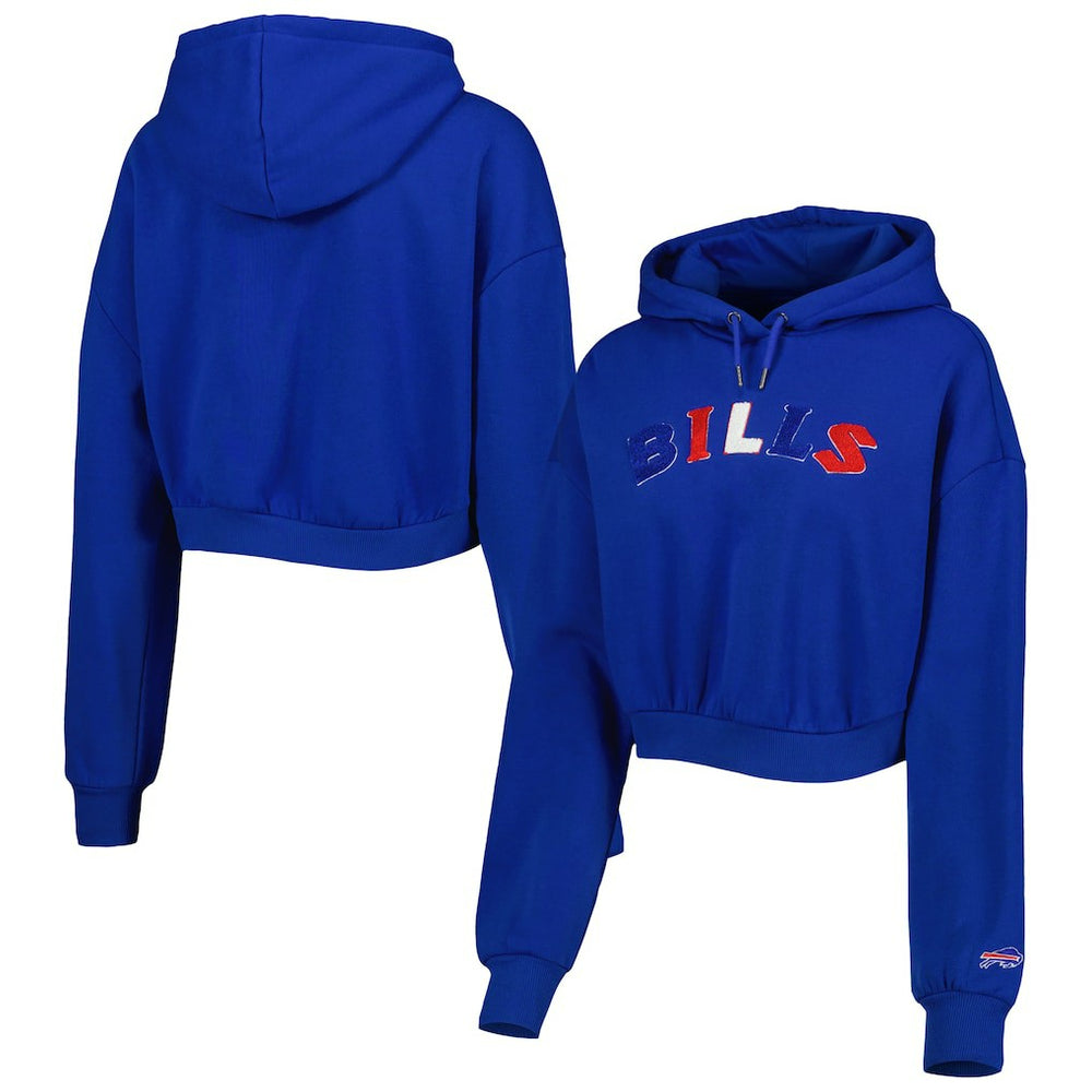 NFL Buffalo Bills The Wild Collective Women's Cropped Pullover Hoodie