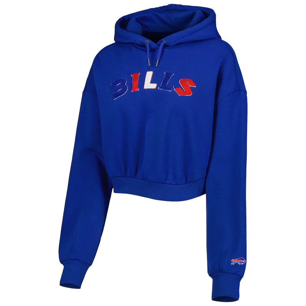NFL Buffalo Bills The Wild Collective Women's Cropped Pullover Hoodie