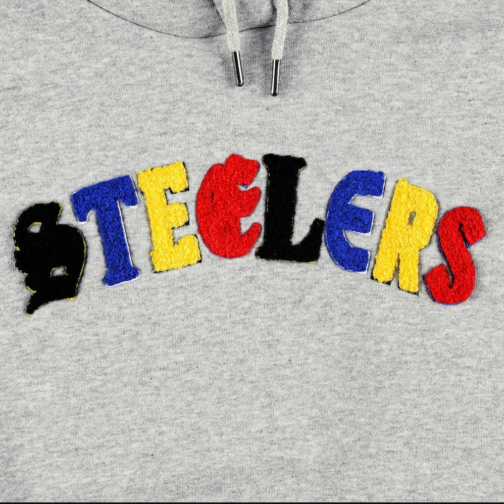 NFL Pittsburgh Steelers The Wild Collective Women's Cropped Pullover Hoodie