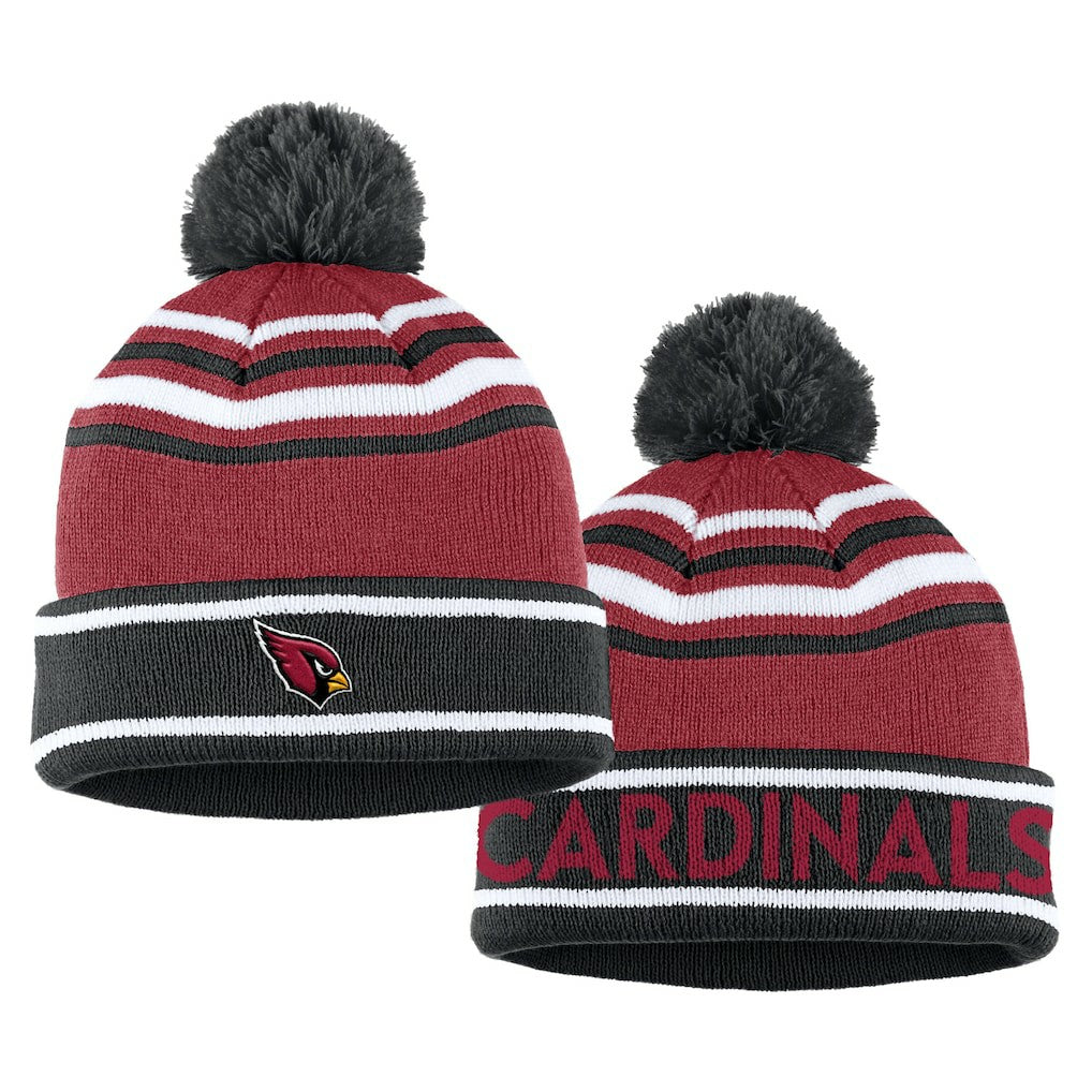 NFL Arizona Cardinals WEAR by Erin Andrews Women's Colorblock Cuffed Knit Hat with Pom and Scarf Set