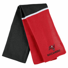 NFL Tampa Bay Buccaneers WEAR by Erin Andrews Women's Colorblock Cuffed Knit Hat with Pom and Scarf Set