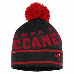 NFL Tampa Bay Buccaneers WEAR by Erin Andrews Women's Double Jacquard Cuffed Knit Hat with Pom and Gloves Set