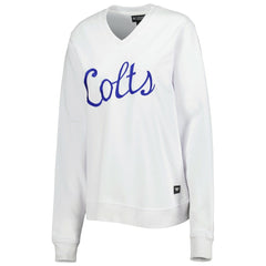 NFL Indianapolis Colts The Wild Collective Women's Cheer V-Neck Fleece Pullover Sweatshirt
