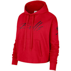 Chicago Bulls Women's Split Flip Courtside Cropped Pullover Hoodie - Red | Nike sale