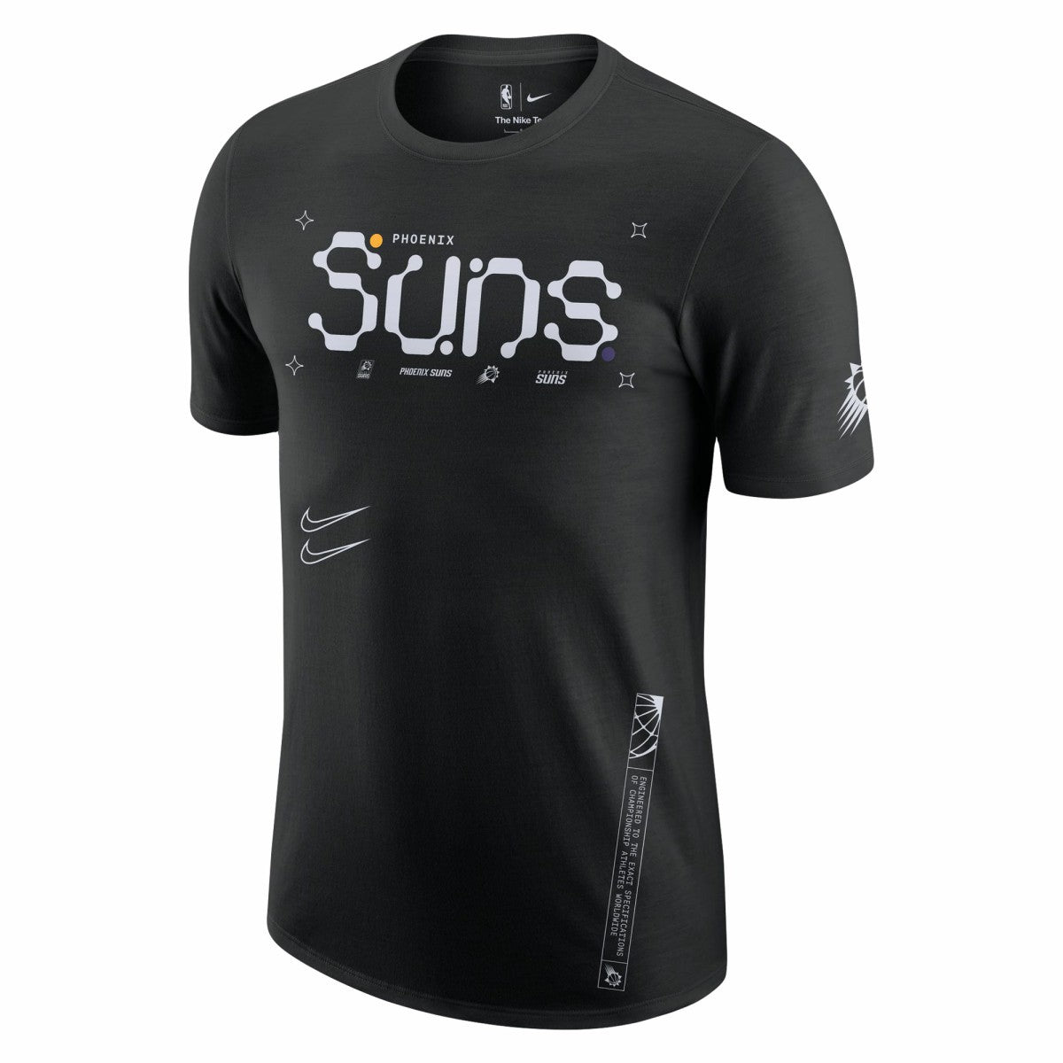 Phoenix Suns Courtside Air Traffic Control Max90 T-Shirt - Black | Nike for sale