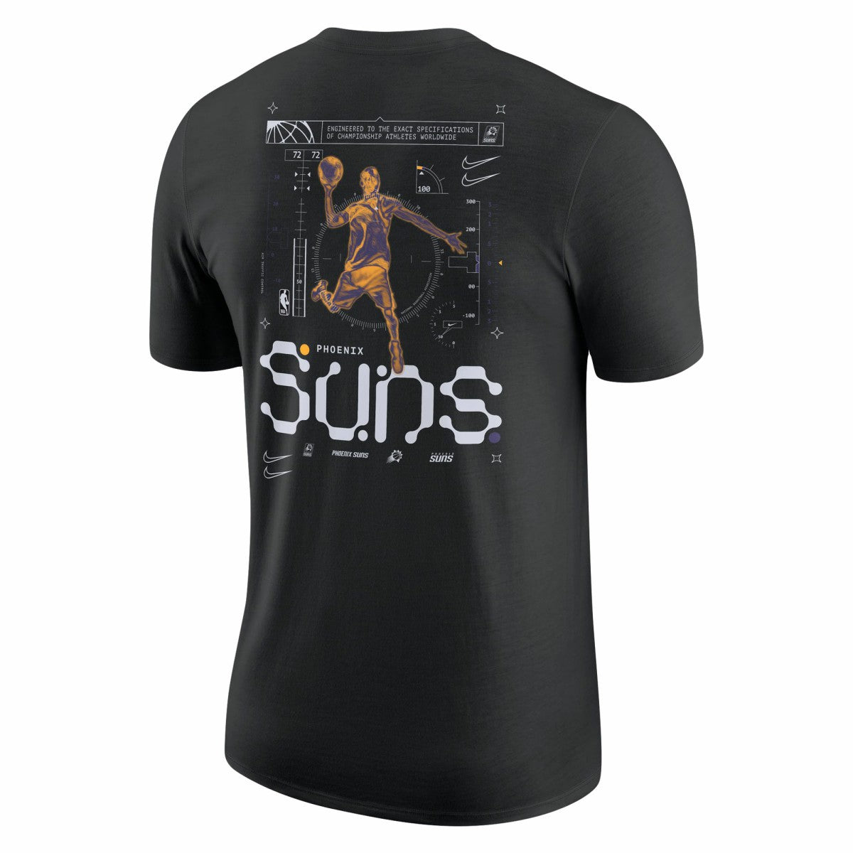 Phoenix Suns Courtside Air Traffic Control Max90 T-Shirt - Black | Nike for sale