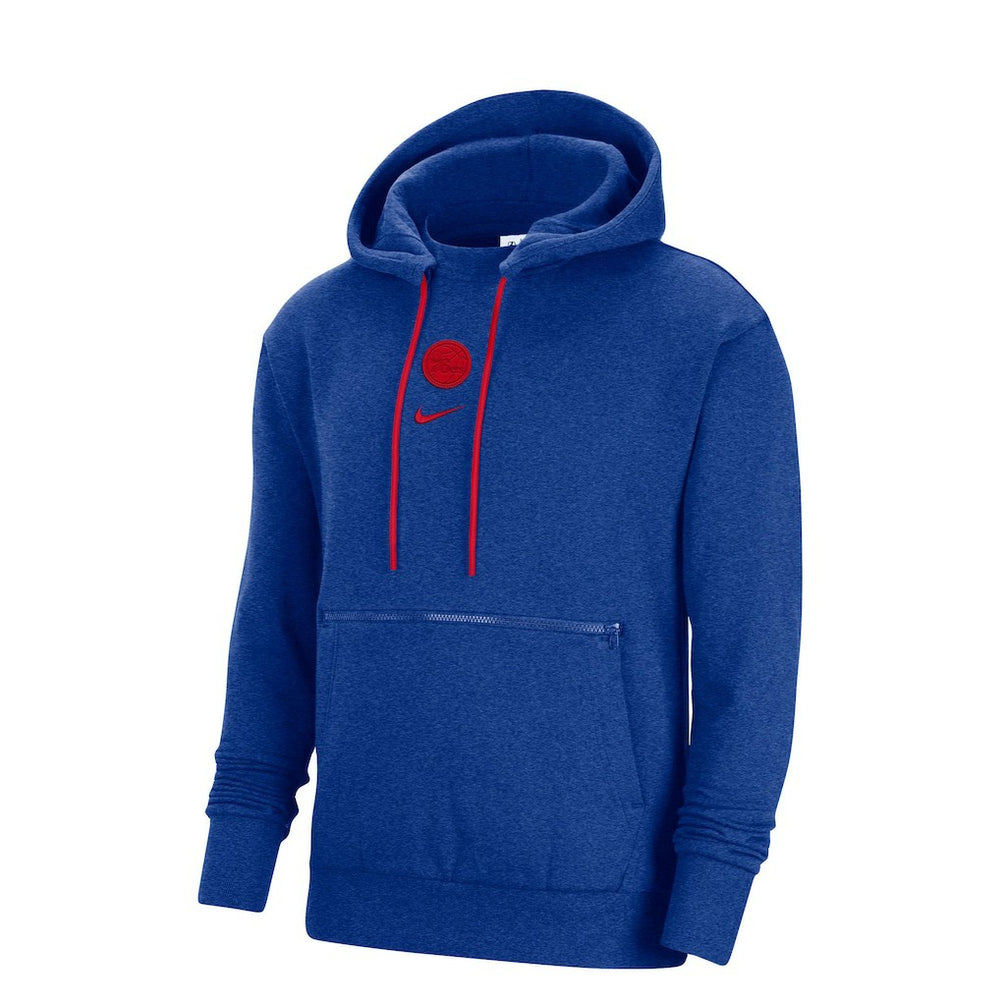 Philadelphia 76ers Courtside Versus Flight Pullover Hoodie - Heather Royal | Nike shop