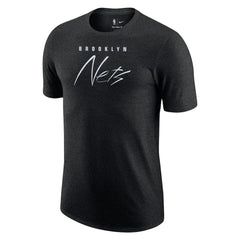 Brooklyn Nets Courtside Versus Flight Max90 T-Shirt - Heather Black | Nike for sale