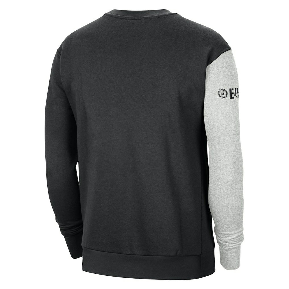 Boston Celtics Courtside Versus Force & Flight Pullover Sweatshirt - Black/Heather Gray | Nike sale