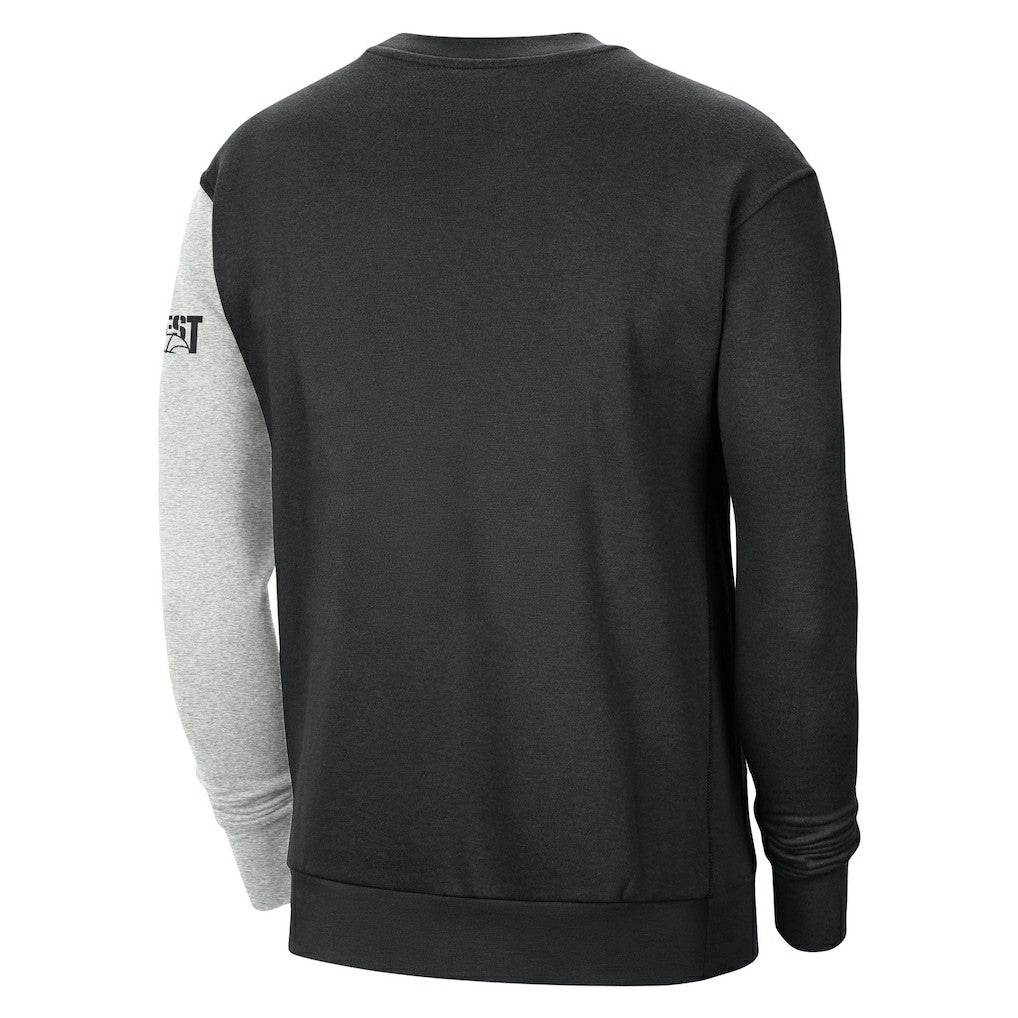 Golden State Warriors Courtside Versus Force & Flight Pullover Sweatshirt sale - Black/Heather Gray | Nike shop