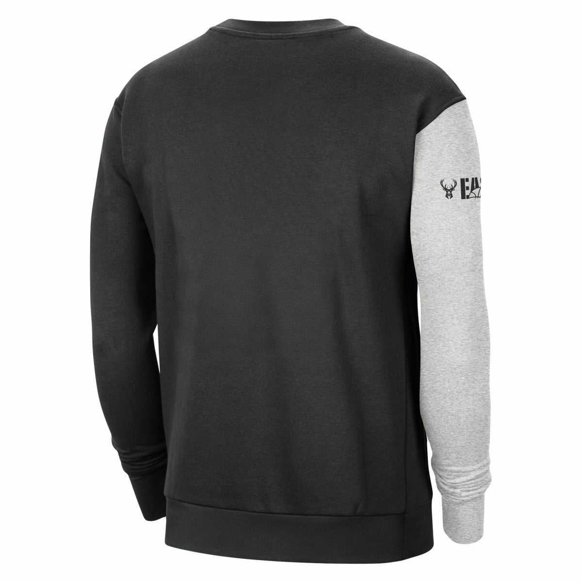 Milwaukee Bucks Courtside Versus Force & Flight Pullover Sweatshirt - Black/Heather Gray | Nike cheap