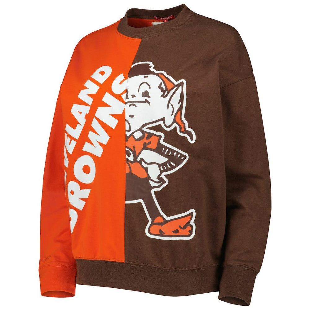 NFL Cleveland Browns Women's Big Face Pullover Sweatshirt