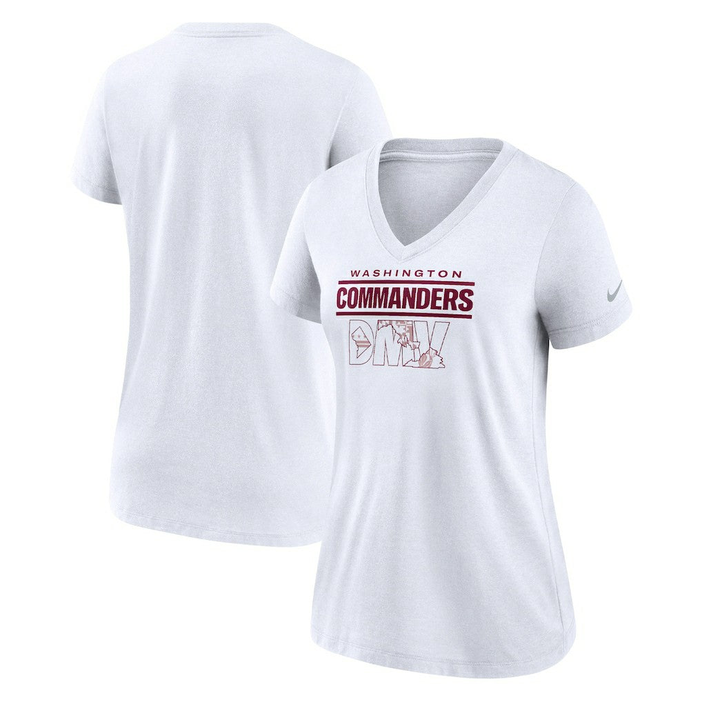 NFL Washington Commanders Women's Hometown Collection Tri-Blend V-Neck T-Shirt