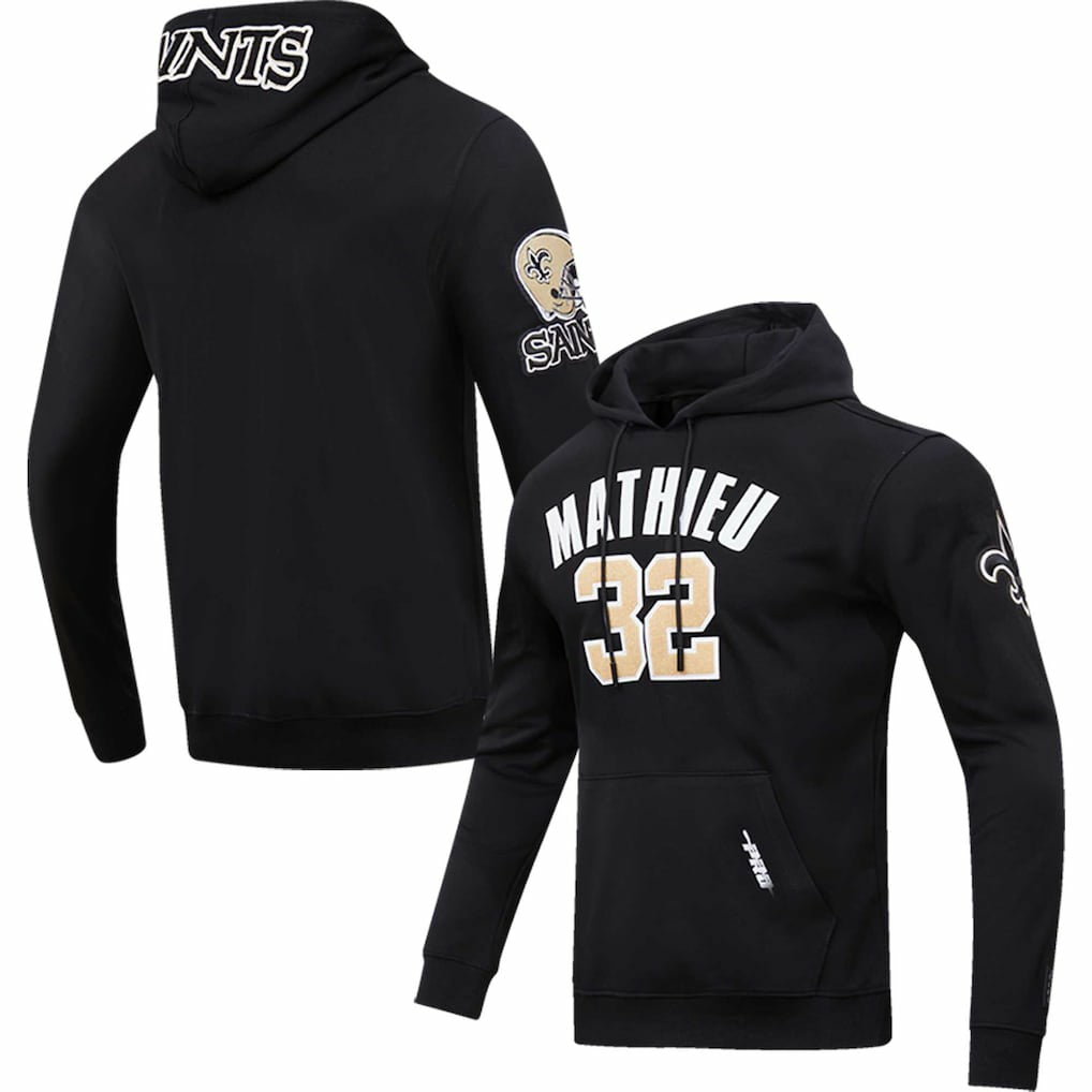 NFL New Orleans Saints Tyrann Mathieu  Pro Standard Player Name & Number Pullover Hoodie