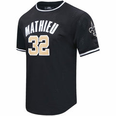NFL New Orleans Saints Tyrann Mathieu  Pro Standard Mesh Player Name & Number Top