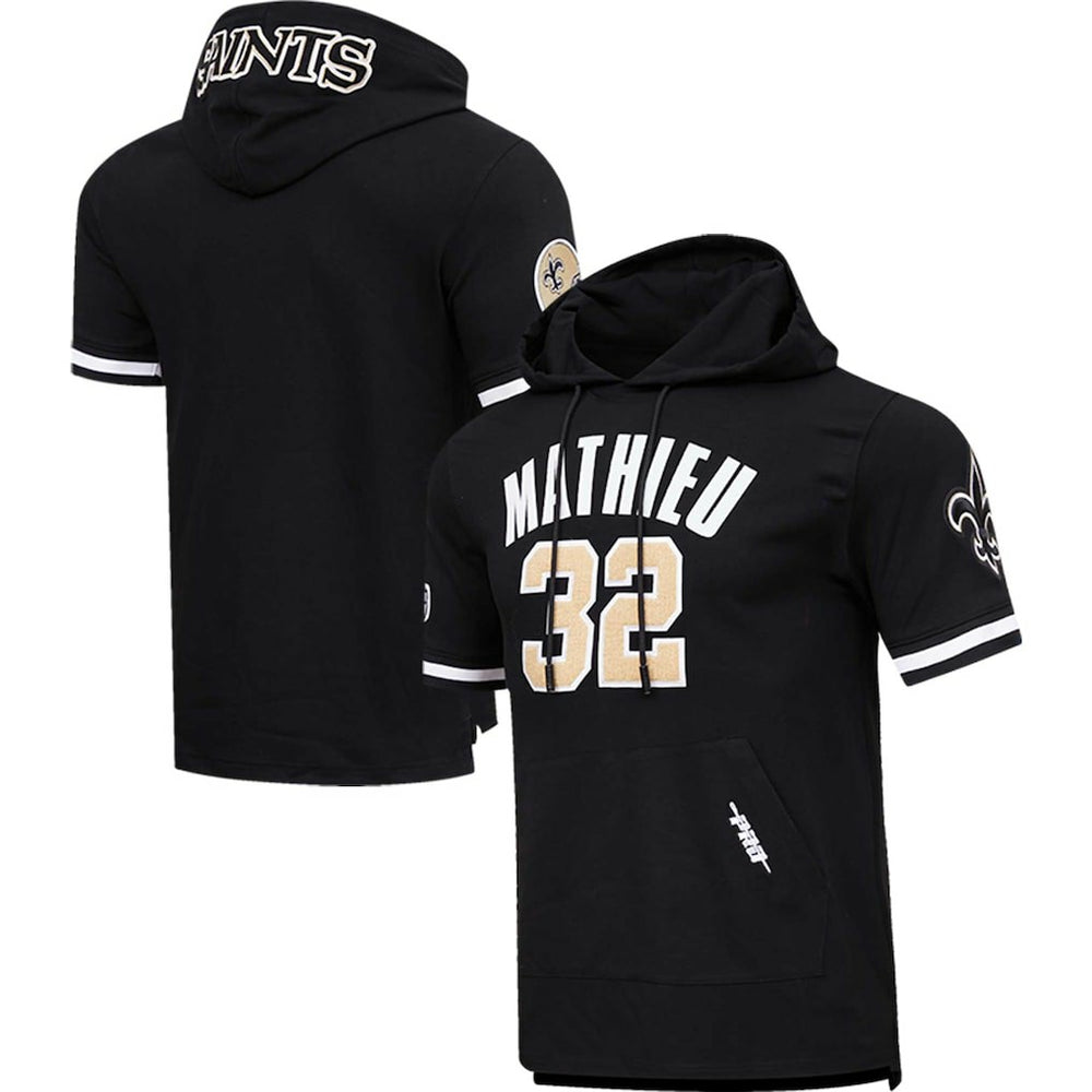 NFL New Orleans Saints Tyrann Mathieu  Pro Standard Player Name & Number Hoodie T-Shirt