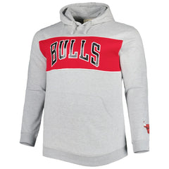 Chicago Bulls Big & Tall Wordmark Pullover Hoodie sale - Heather Gray | Fanatics shop