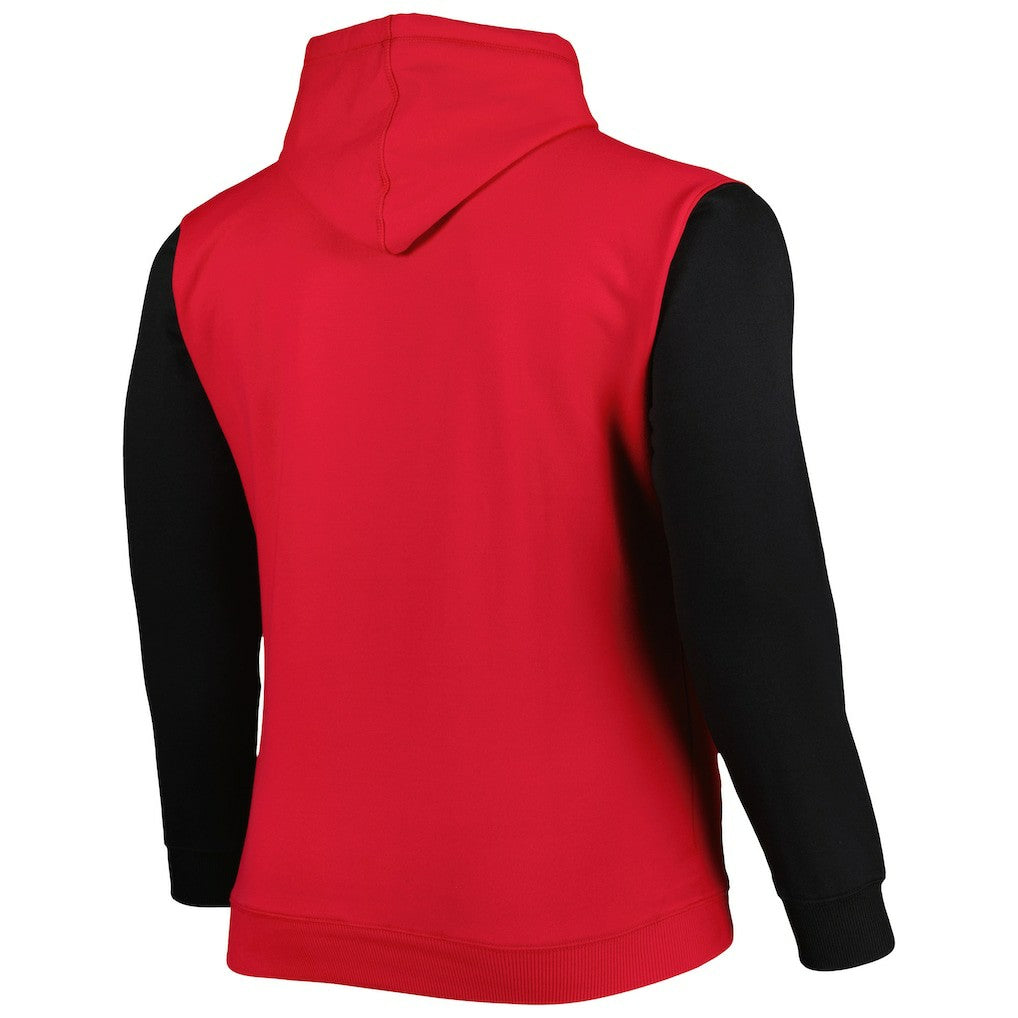 Chicago Bulls Big & Tall Bold Attack Pullover Hoodie - Red/Black | Fanatics discount