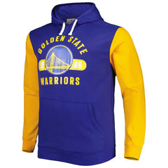 Golden State Warriors Big & Tall Bold Attack Pullover Hoodie sale - Royal/Gold | Fanatics outlet