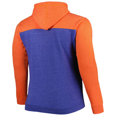 New York Knicks Big & Tall Down and Distance Full-Zip Hoodie - Heathered Blue/Heathered Orange | Fanatics online